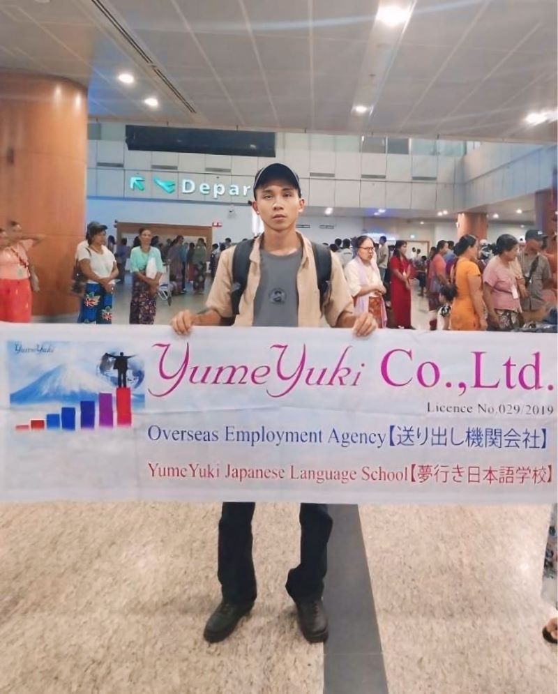 yumeyuki student go to japan as scaffolding work